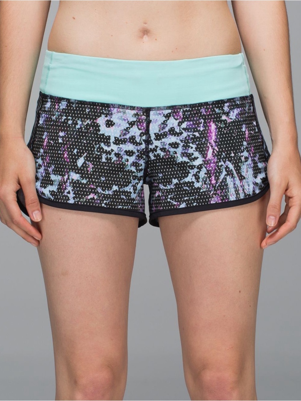 lululemon athletica Speed Short *4-way Stretch Abstract Print Athletic Shorts 10